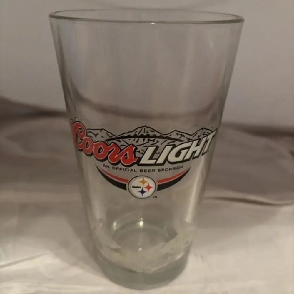 Coors Light Pittsburgh Steelers 16oz Glass